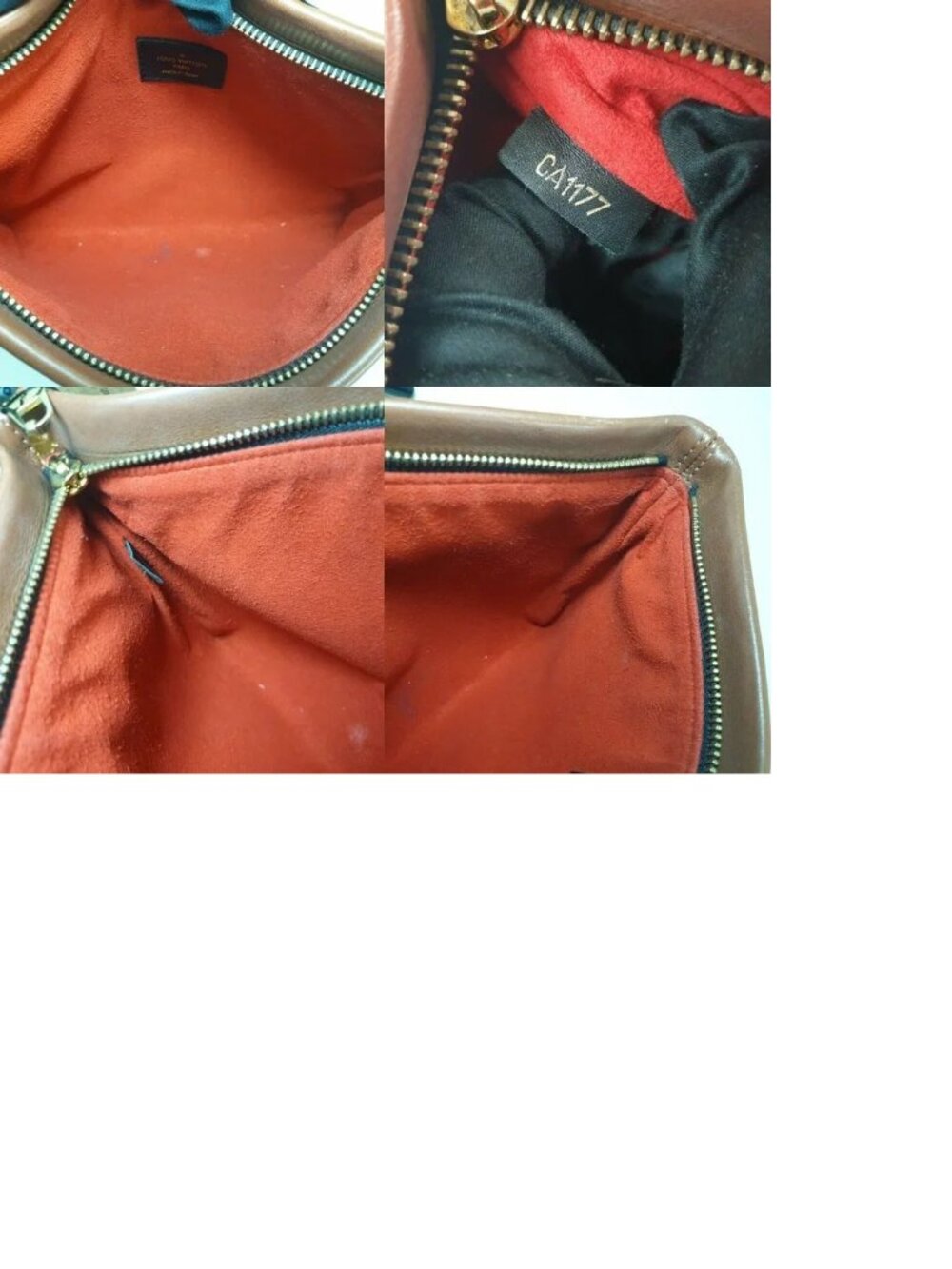 LOUIS VUITTON Pochette Tuileries Monogram Caramel Rouge - Picture 12 of 12